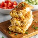 Cheesy Garlic Chicken Wraps Recipe