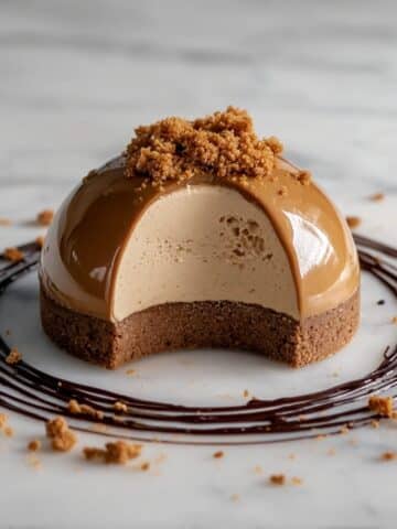 Gingerbread Latte Mousse Domes Recipe