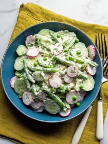 Creamy Cucumber Pea Salad Recipe