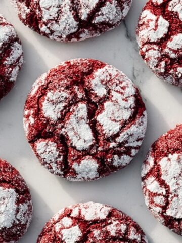 Red Velvet Crinkle Cookies Recipe