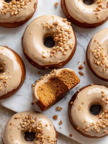 Baked Pumpkin Donuts with Brown Sugar Icing Recipe