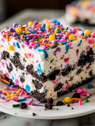 No-Bake Funfetti Oreo Icebox Cake Recipe