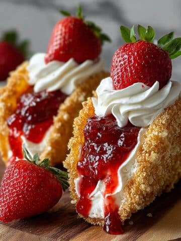 Strawberry Crunch Cheesecake Tacos Recipe