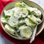 Polish Cucumber Salad {Mizeria} Recipe