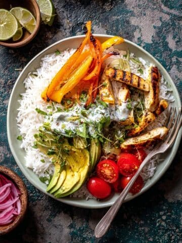 Honey Lime Chili Chicken Bowls Recipe