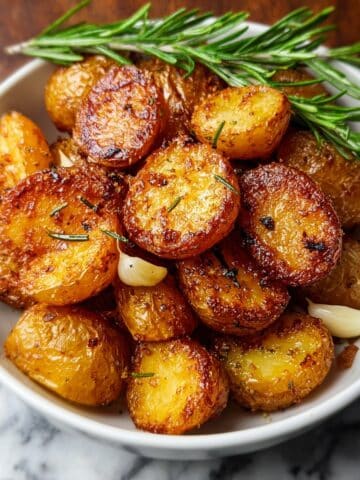 Crispy Roast Potatoes with Rosemary and Garlic Recipe