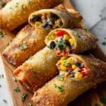 Crispy Air Fryer Chicken Egg Rolls with Cream Cheese & Jalapeño Recipe