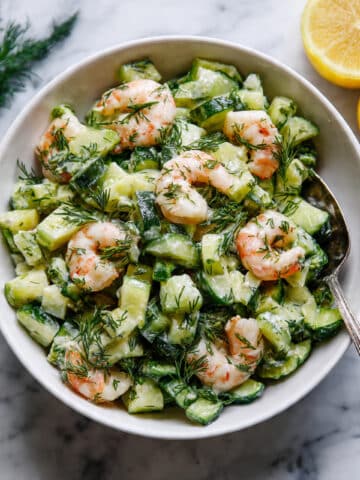Creamy Cucumber Shrimp Salad Recipe