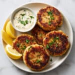 Easy Classic Lump Crab Cakes with Citrus Butter Drizzle Recipe