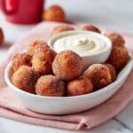 Keto Cinnamon Pretzel Bites with Cream Cheese Dip Recipe