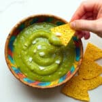 Rustic Tomatillo Salsa Cruda Recipe