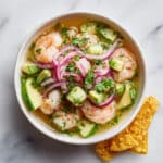Refreshing Shrimp Aguachile with Lime, Chiles, and Avocado Recipe