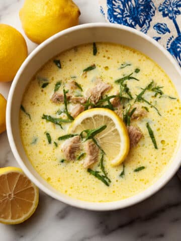 Keto Lemon Chicken Soup (Avgolemono) Recipe