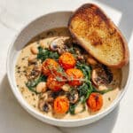 Creamy White Bean and Mushroom Skillet Dinner Recipe