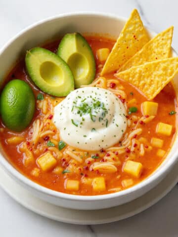 Creamy Salsa Potato Soup with Shredded Chicken Recipe