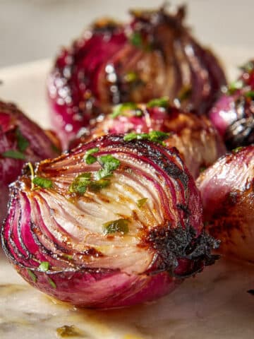 Slow Roasted Marinated Red Onions Recipe