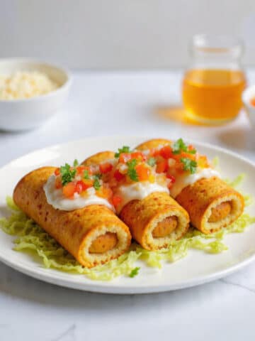 Crispy Chicken Taquitos (Rolled Tacos) Recipe