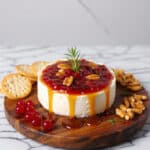 Cranberry Brie Party Board with Roasted Walnuts Recipe