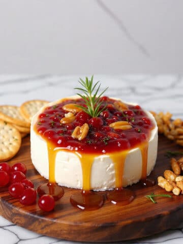 Cranberry Brie Party Board with Roasted Walnuts Recipe