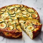 Zucchini and Basil Flan Recipe