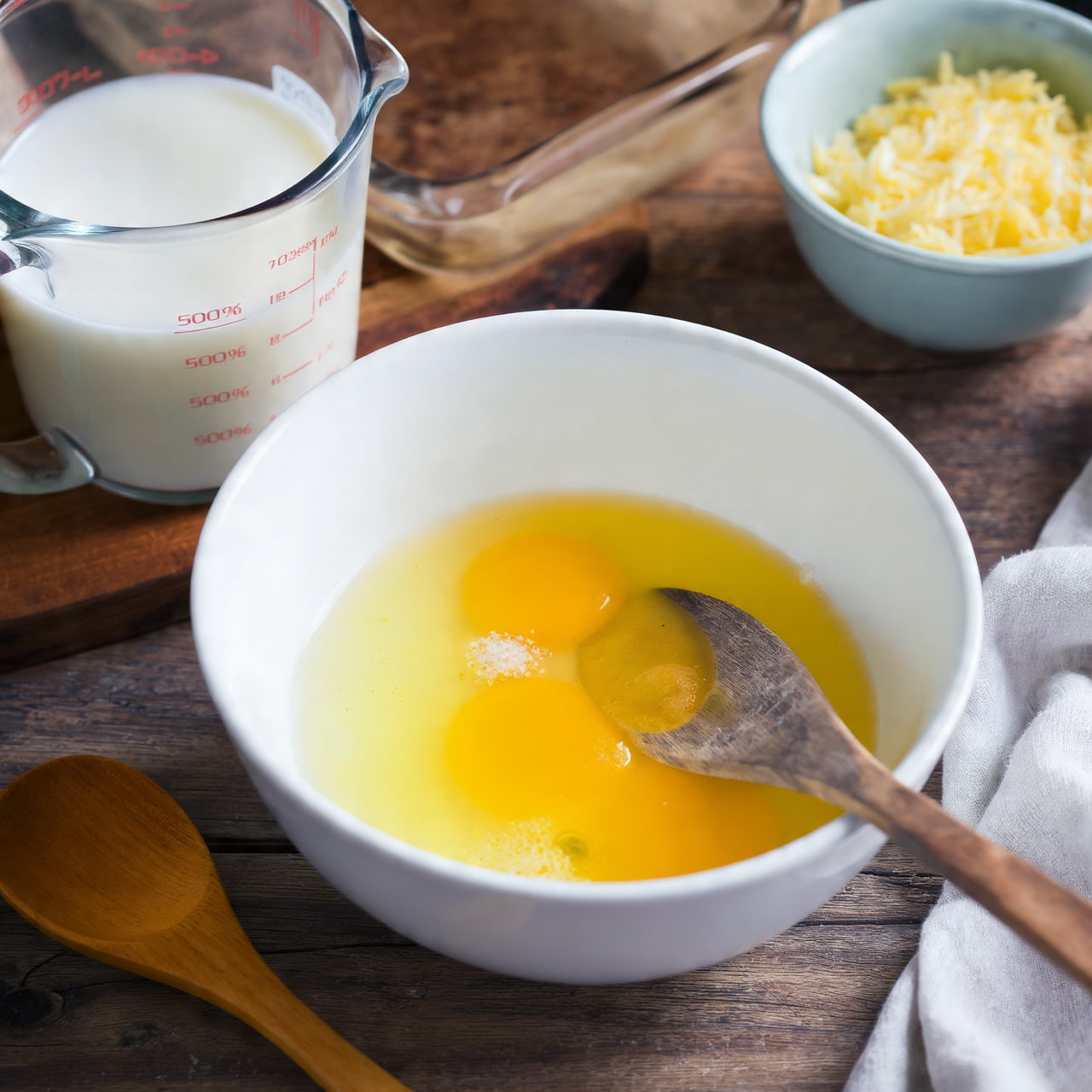 Baked Egg with Truffle, Brie, and Mushrooms Recipe