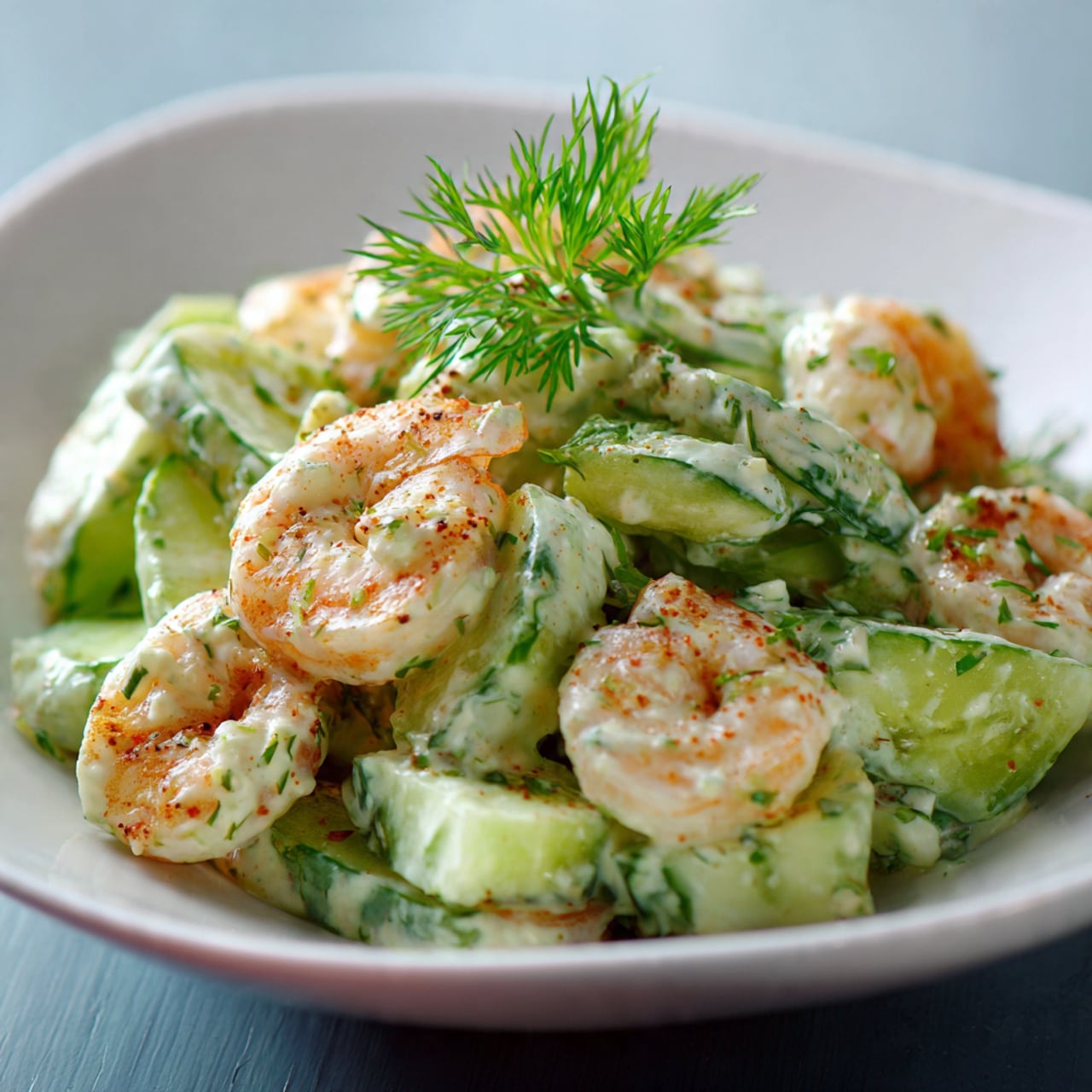 Creamy Cucumber Shrimp Salad Recipe