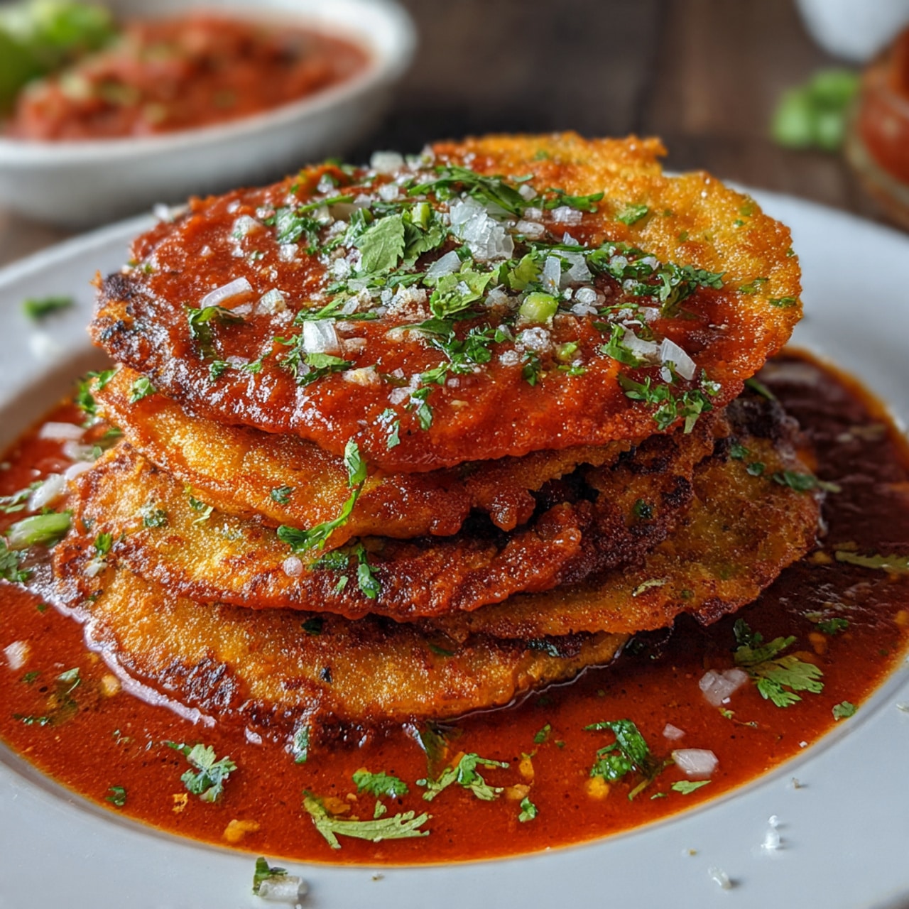 Entomatadas: Fried Corn Tortillas Smothered in Tomato Sauce and Queso Fresco Recipe