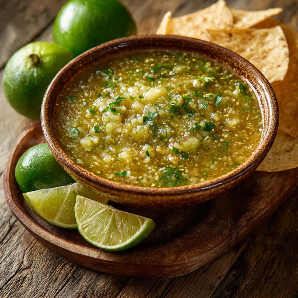 Rustic Tomatillo Salsa Cruda: Fresh and Spicy Mexican Salsa