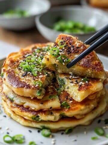 Crispy Korean Pajeon with Vegetables Recipe