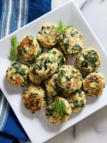 Spinach & Feta Chicken Meatballs Recipe