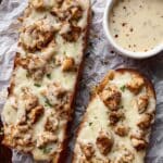 Blackened Chicken Alfredo Garlic Bread Recipe
