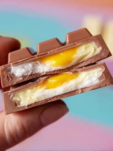 Homemade Chocolate Creme Eggs with Gooey Vanilla Fondant and Colorful Yolk Recipe