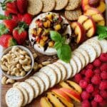 Grilled Brie with Peaches, Honey, and Balsamic Recipe