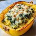 Spinach Artichoke Stuffed Squash Recipe