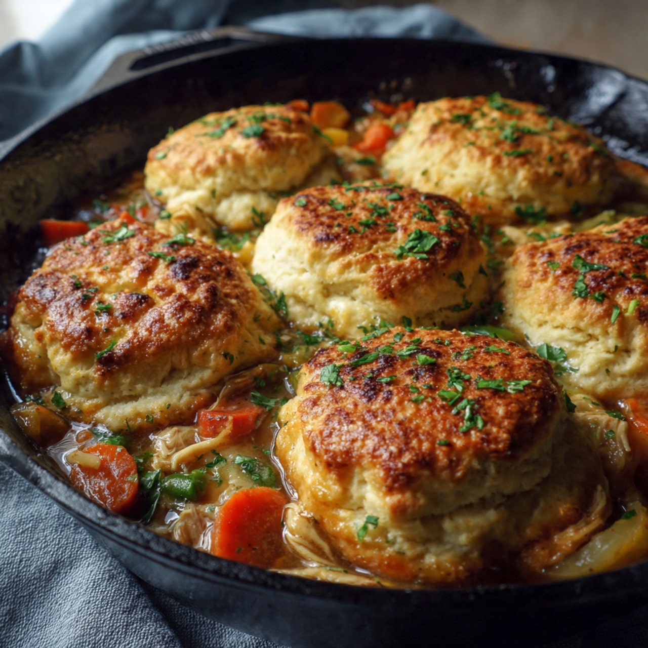 Red Lobster-Style Biscuit Chicken Pot Pie Recipe