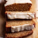 Brown Butter Banana Bread with Brown Butter Glaze Recipe