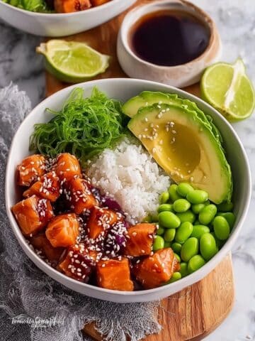 Flaky Teriyaki Salmon Bowls Recipe