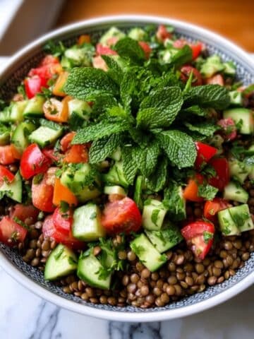 Classic Lebanese Lentil Salad Recipe