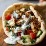 Quick Chicken Shawarma with Yogurt Sauce Recipe