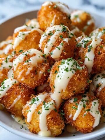 Garlic Butter Chicken Bites with Savory Creamy Parmesan Pasta Recipe