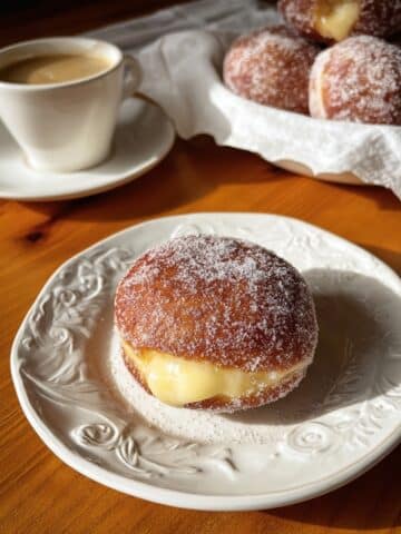 Vanilla Bean Coconut Cream Bomboloni Recipe
