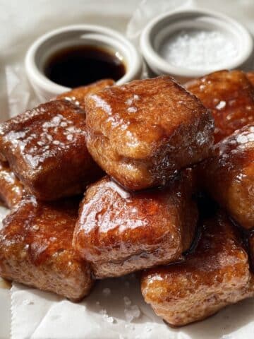 Old-Fashioned Buttermilk Donut Bars with Brown Butter Maple Vanilla Bean Glaze Recipe