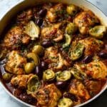 Savory Chicken Stifado with Artichokes Recipe
