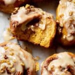 Pumpkin Cinnamon Rolls with Pumpkin Spice Filling and Cream Cheese Frosting Recipe