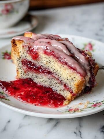 Giant Raspberry Lemon Poppyseed Morning Bun Recipe