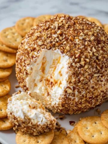 Easy Cheese Ball Recipe with Cream Cheese, Cheddar, and Pecans Recipe