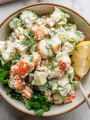 Creamy Lobster Salad with Herb Butter Recipe