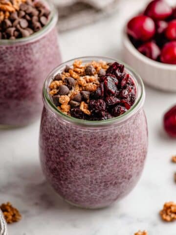Cherry Chia Pudding with Maple Syrup and Almond Extract Recipe