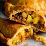 Traditional Cornish Pasties with Steak, Onion, Potato, and Swede Recipe