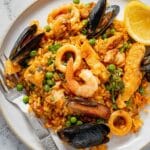 Paella Mixta with Chicken and Seafood Recipe
